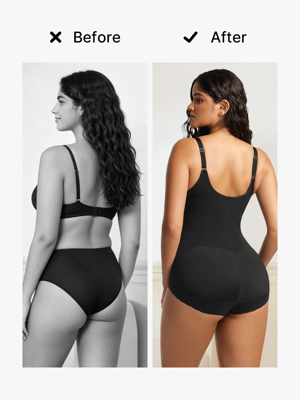 Open Bust Tummy Control Crotch Opening Brief Bodysuit