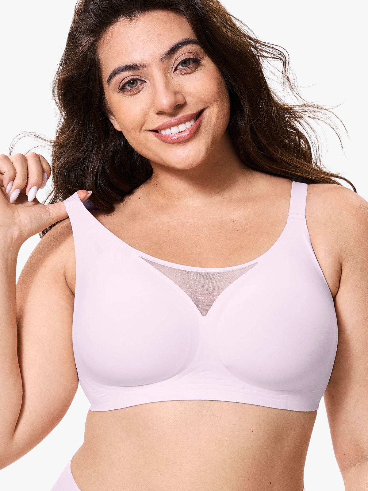 Curve 2ndSkin Wireless Full Coverage Seamless Mesh Bra-Brabic