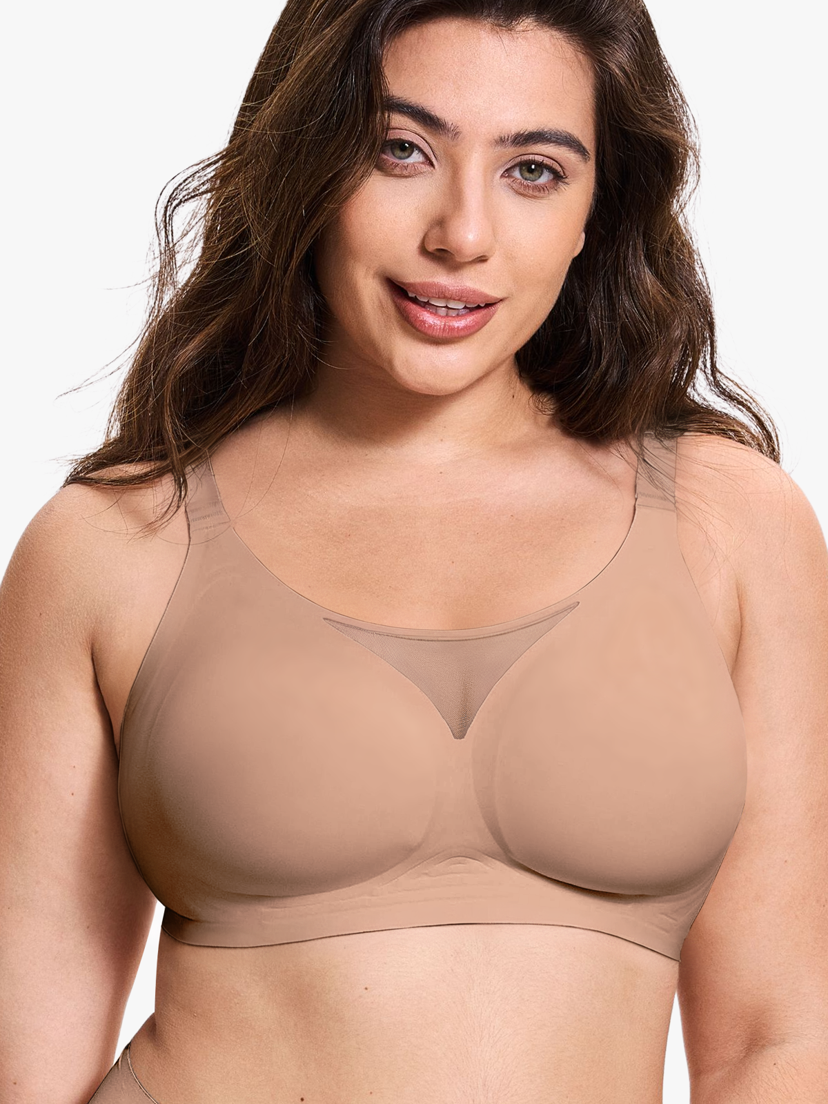 Curve 2ndSkin Wireless Full Coverage Seamless Mesh Bra-Brabic