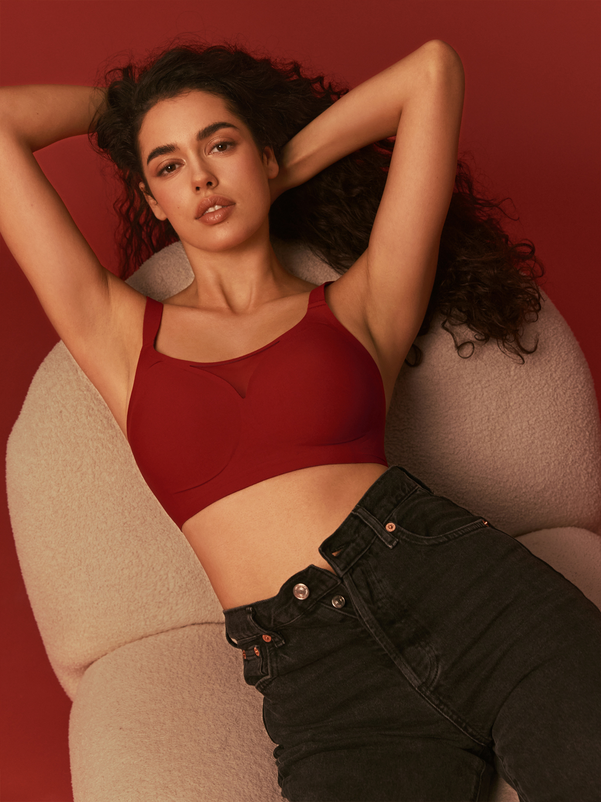 Curve 2ndSkin Wireless Full Coverage Seamless Mesh Bra-Brabic