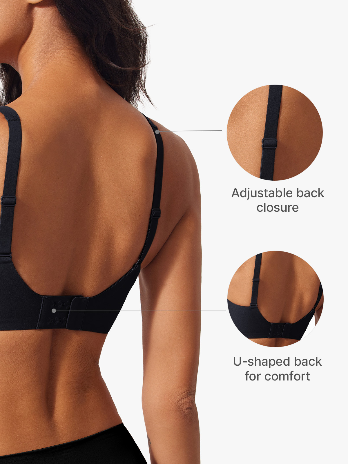 Seamless Plunge Comfy Wireless Bra