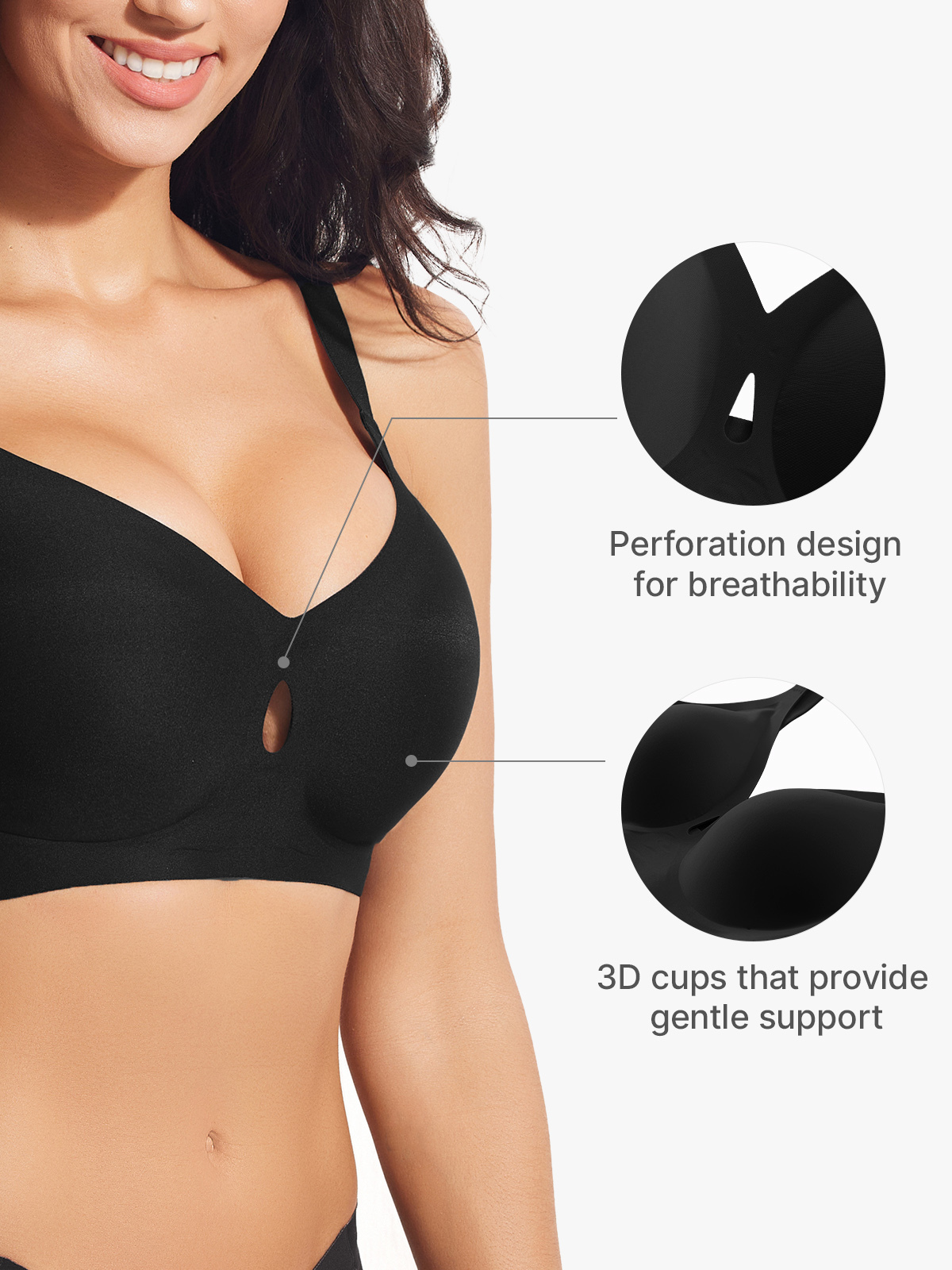Seamless Push up Breathable Everyday Bra