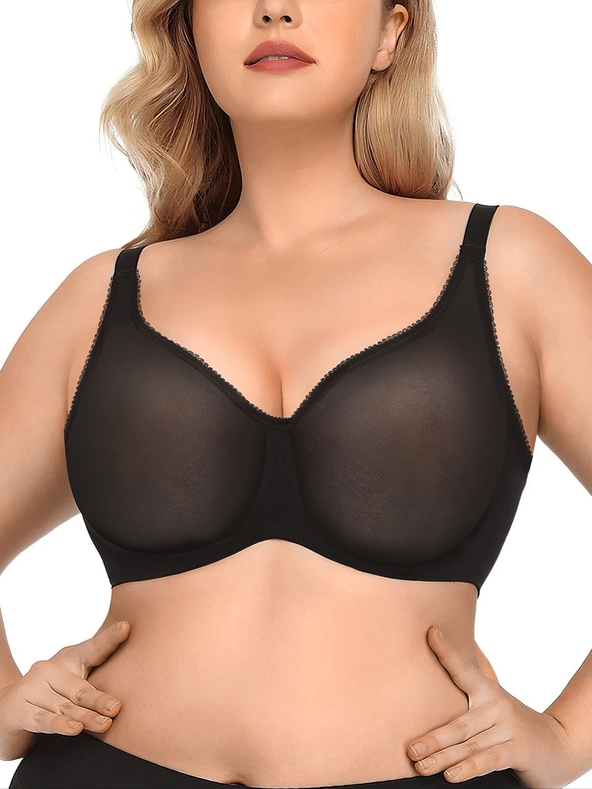 Sheer Mesh Breathable Wireless Everyday Bra