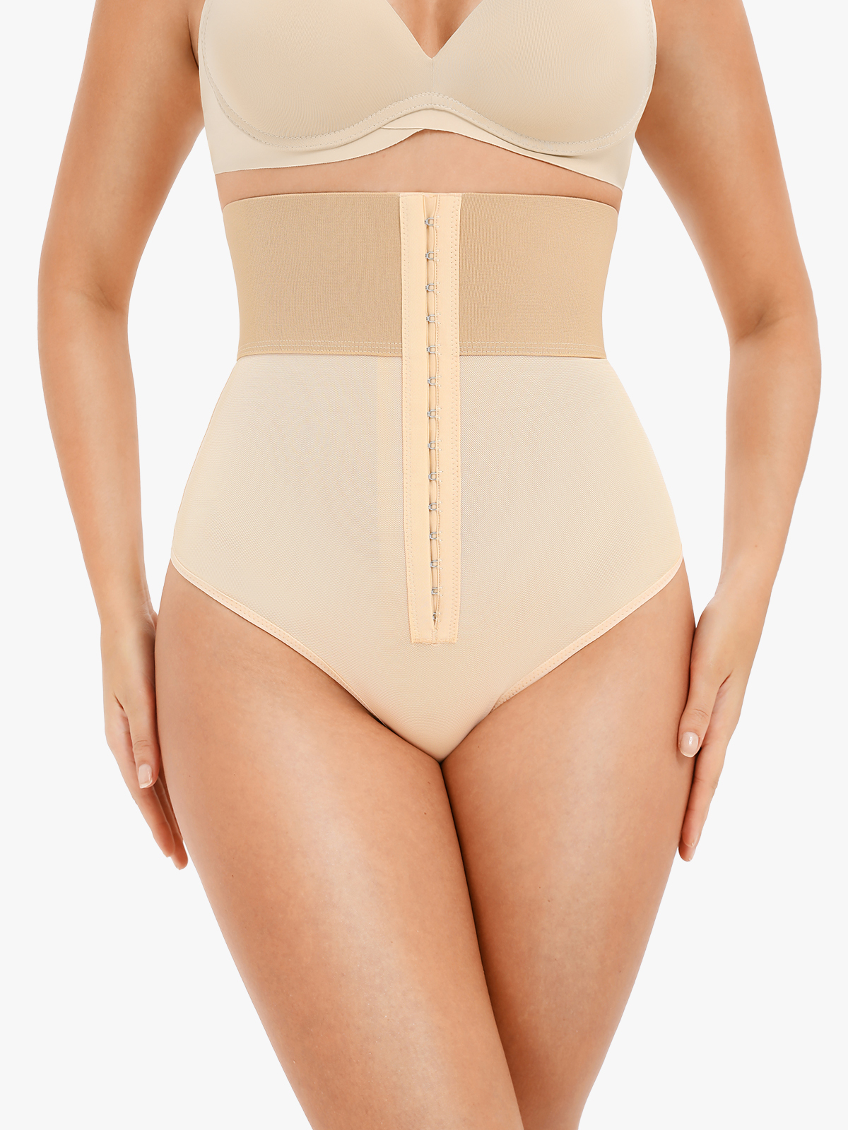 High Waist Tummy Control Thong Control Panty-Brabic