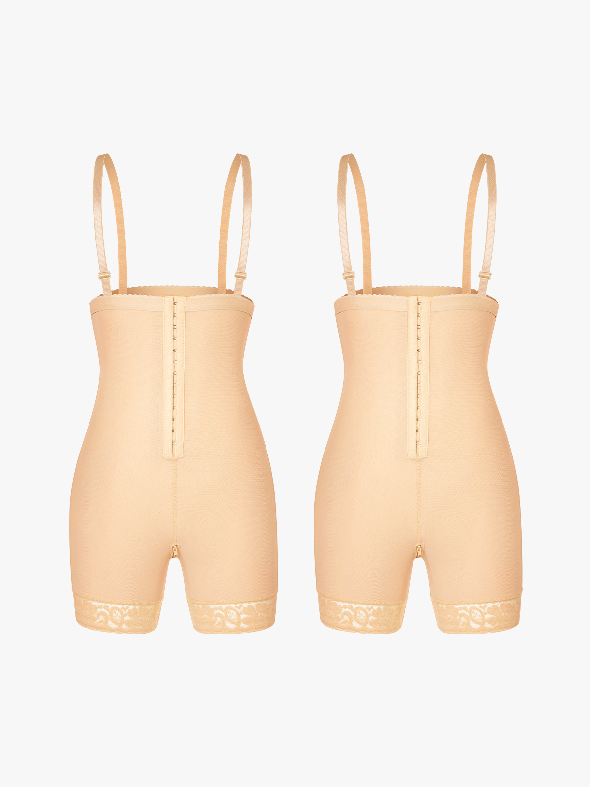 Tummy Control Butt Lifting Crotch Opening Control Panty with Detachable Straps