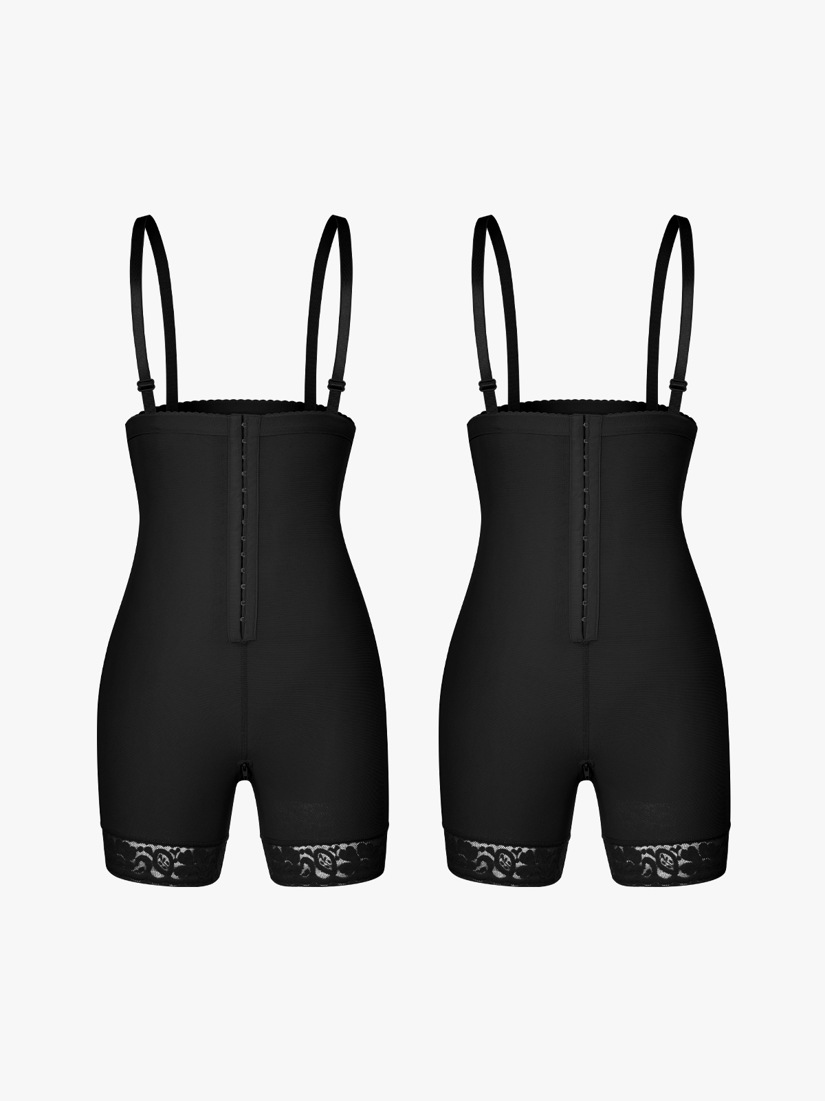 Tummy Control Butt Lifting Crotch Opening Control Panty with Detachable Straps