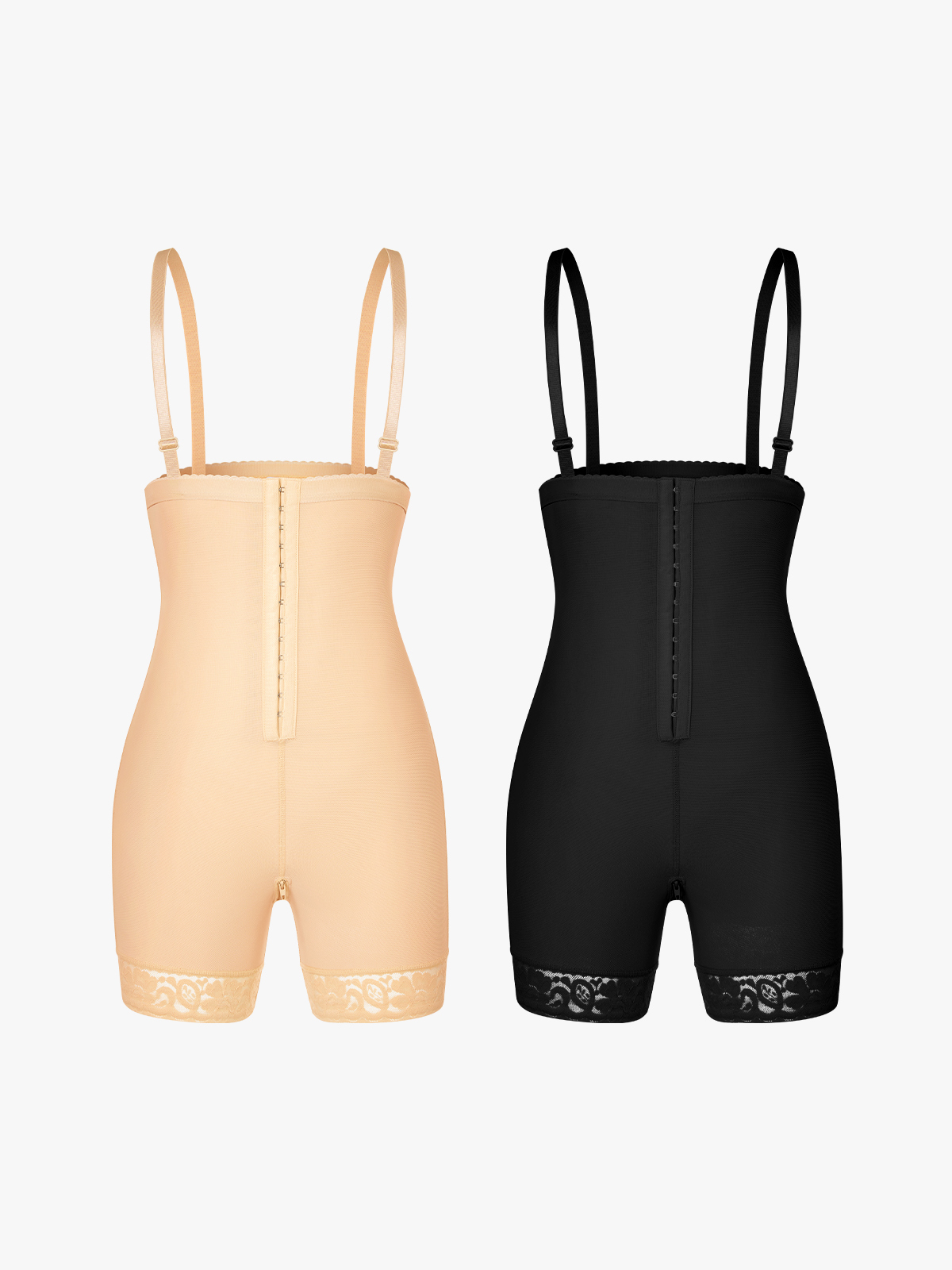 Tummy Control Butt Lifting Crotch Opening Control Panty with Detachable Straps