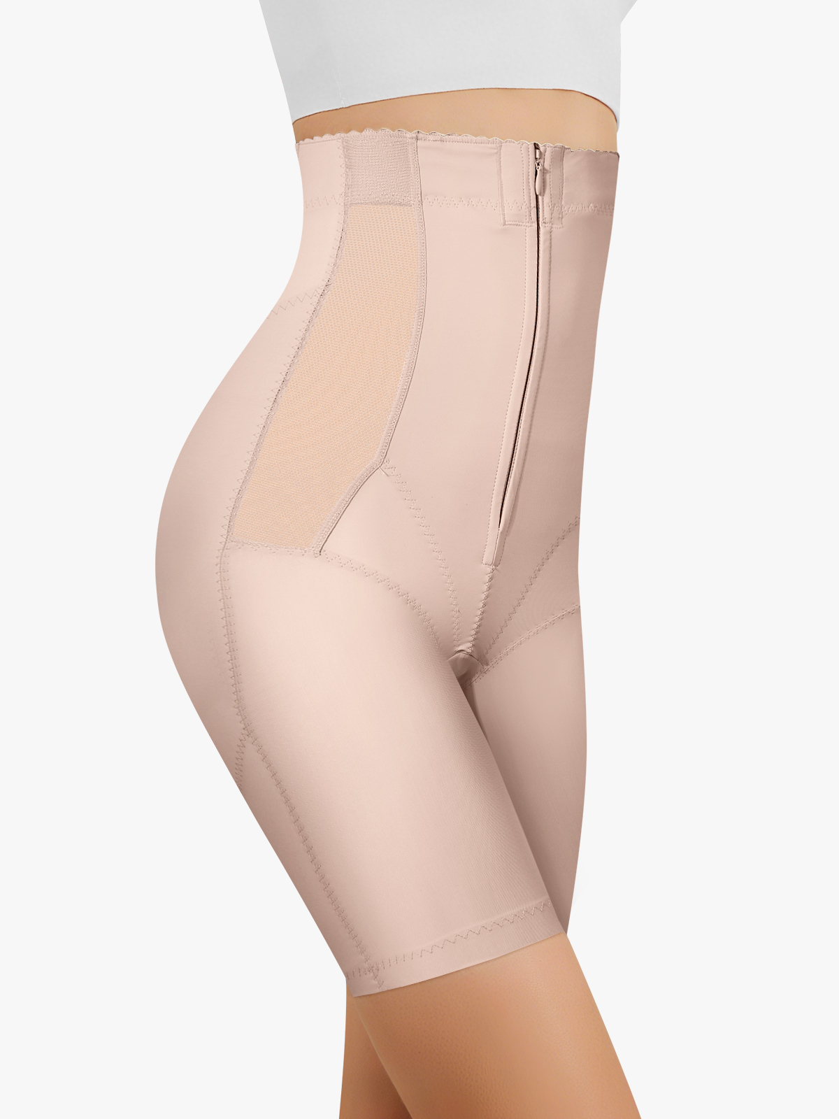 High Waist Double Tummy Control Mid Thigh Control Panty