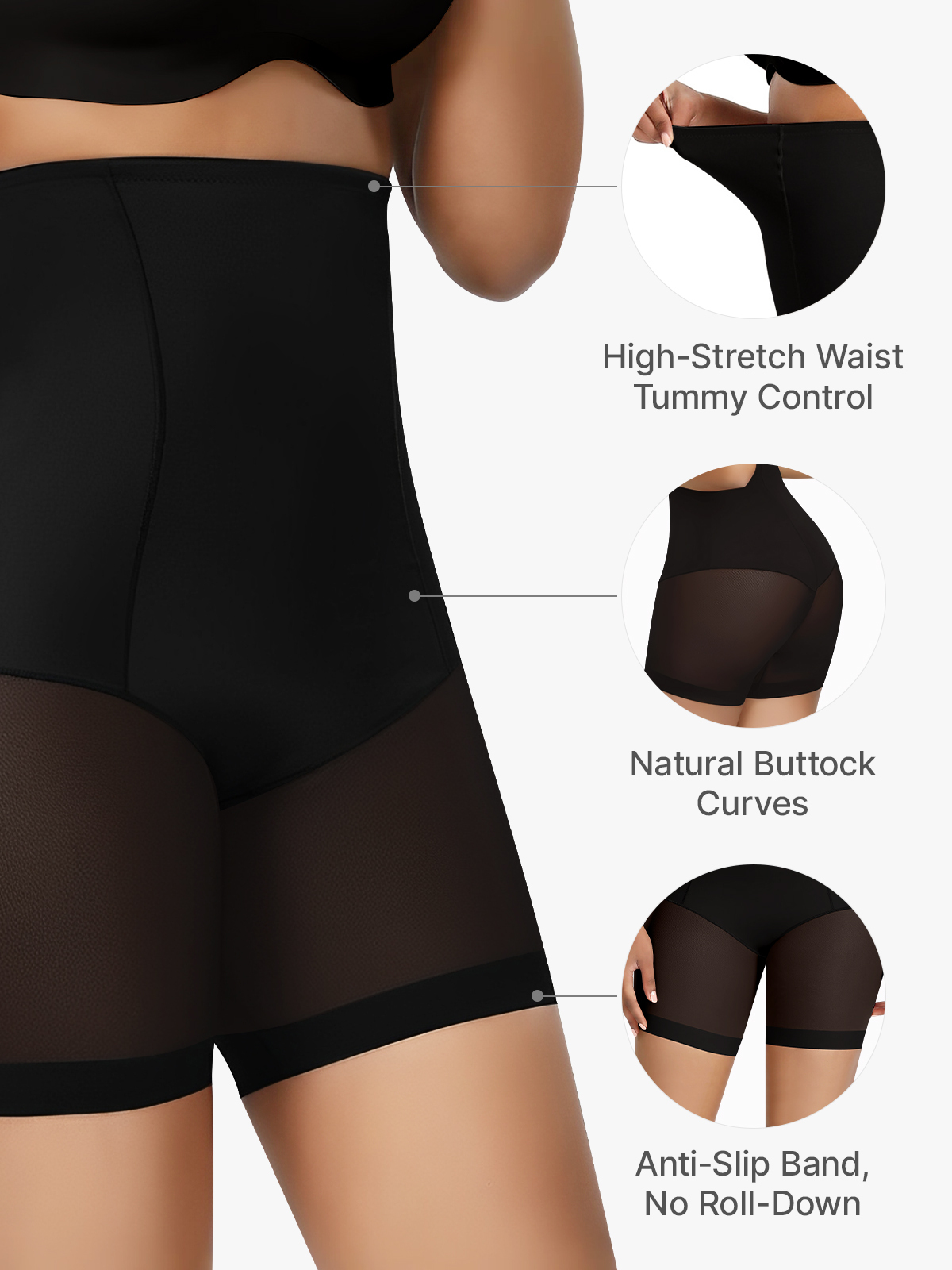 Breathable High Waist Tummy Control Butt Lifting Control Panty