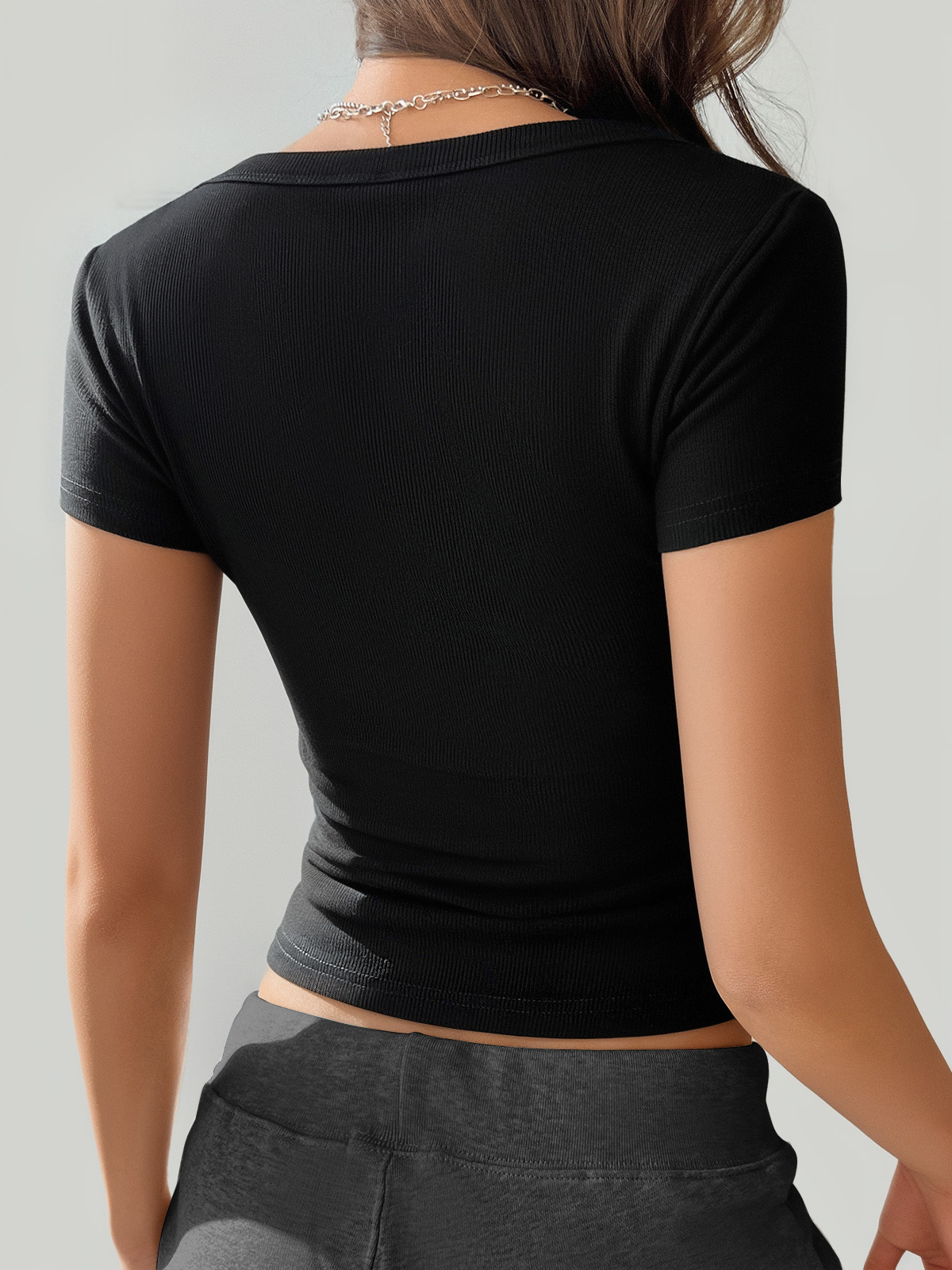 Ribbed Comfy Y2K Top