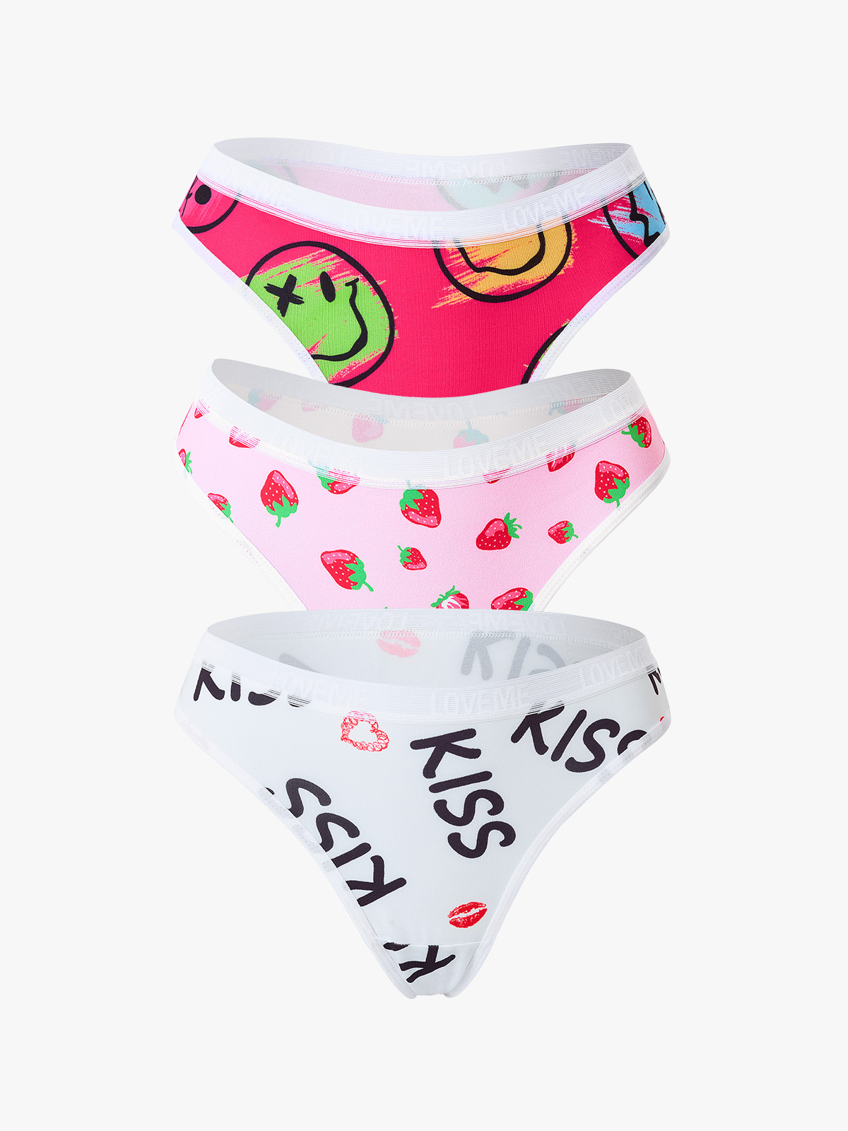 3-Pack Breathable Soft Thong -Brabic