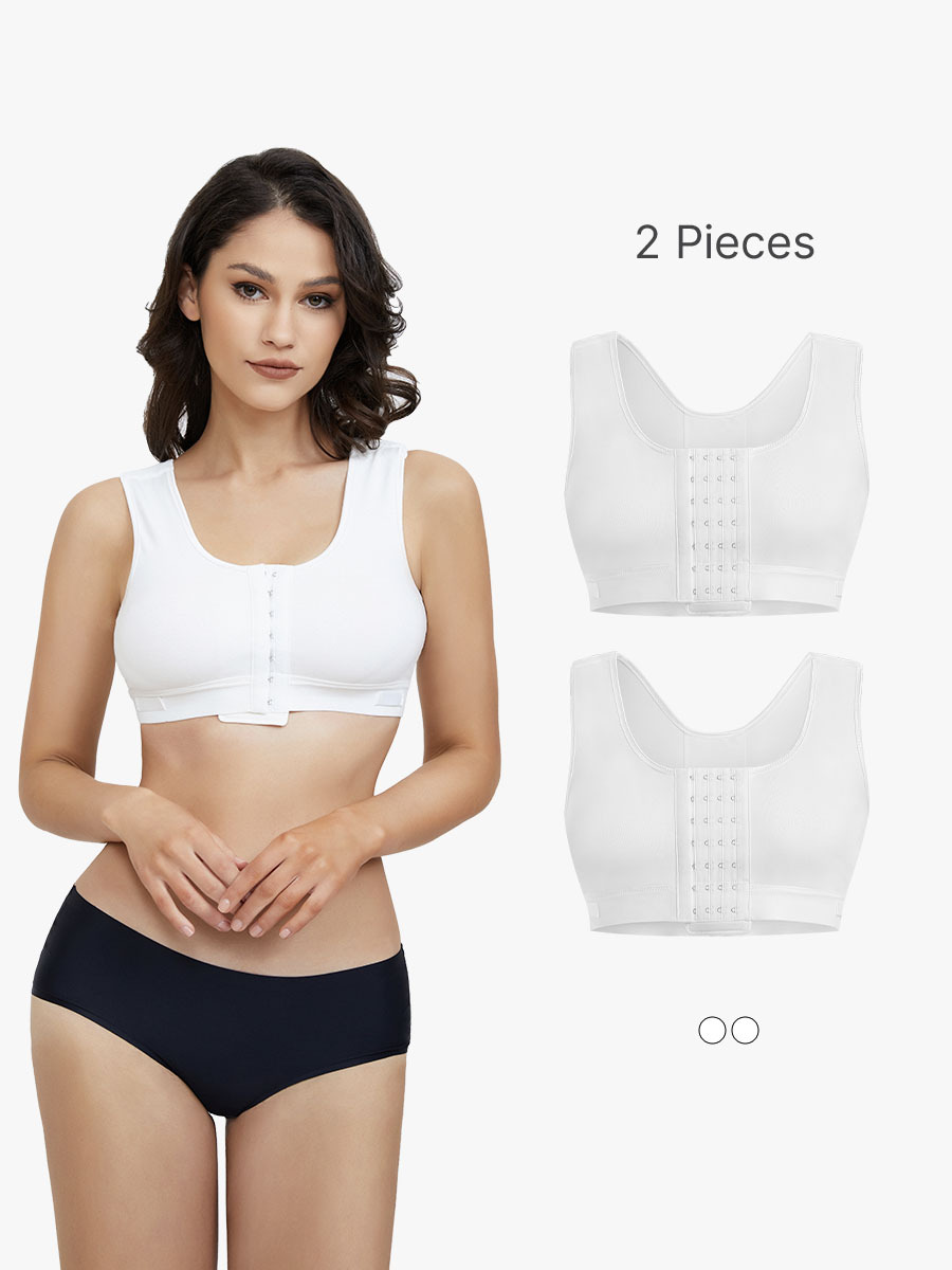 BRABIC 2-Piece Set Front Closure Everyday Bras for Mastectomy MB003