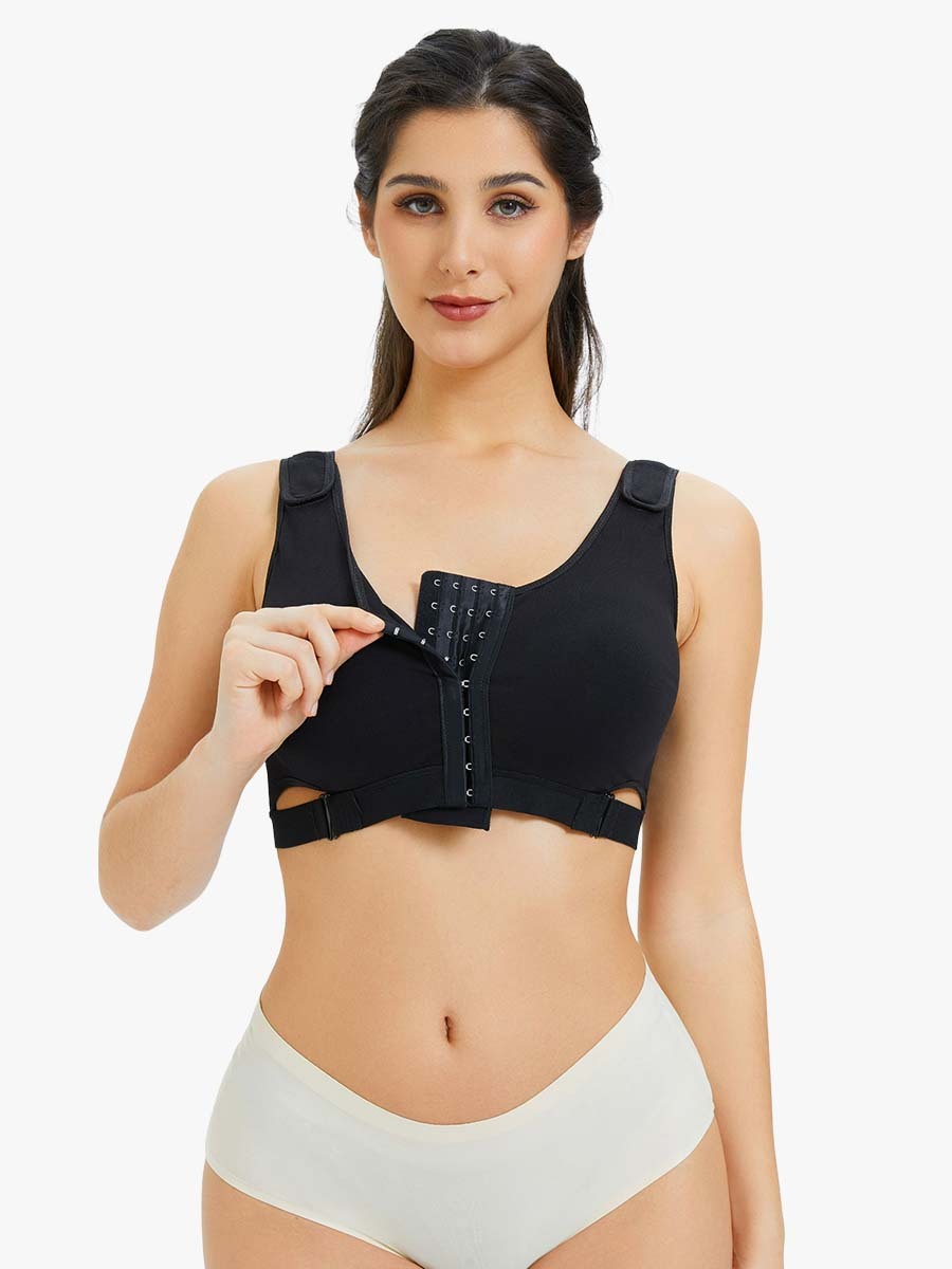 Comfy Postoperative Support Bra Front Closure Wireless Mastectomy Bra-Brabic