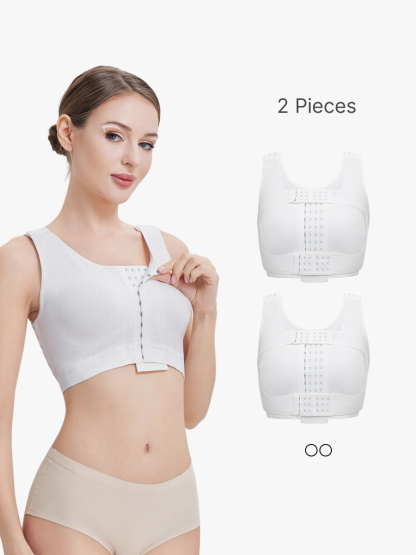 BRABIC 2-Piece Set Post Surgical Compression Everyday Bra for Women MB007
