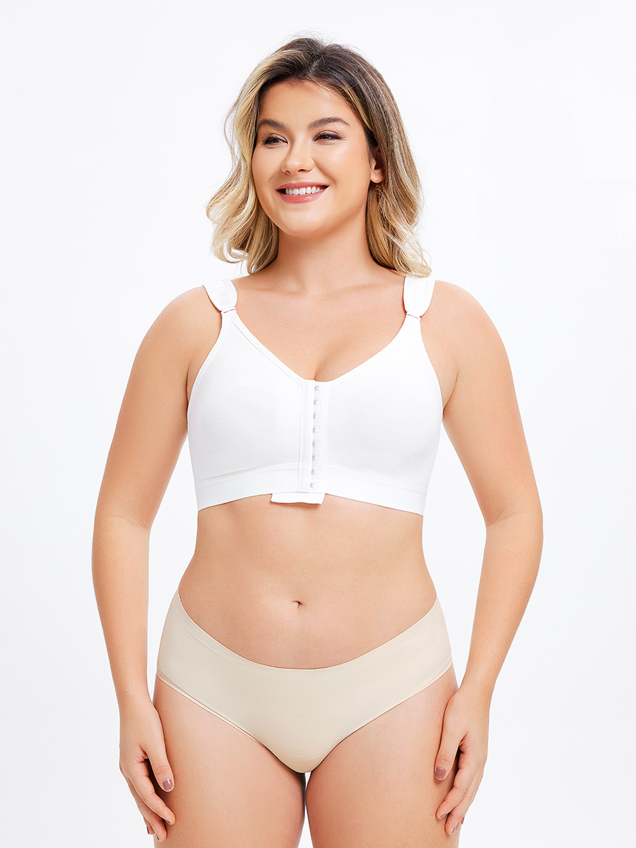Comfortable Mastectomy Bras With Front 4 Rows Buckle Design -Brabic
