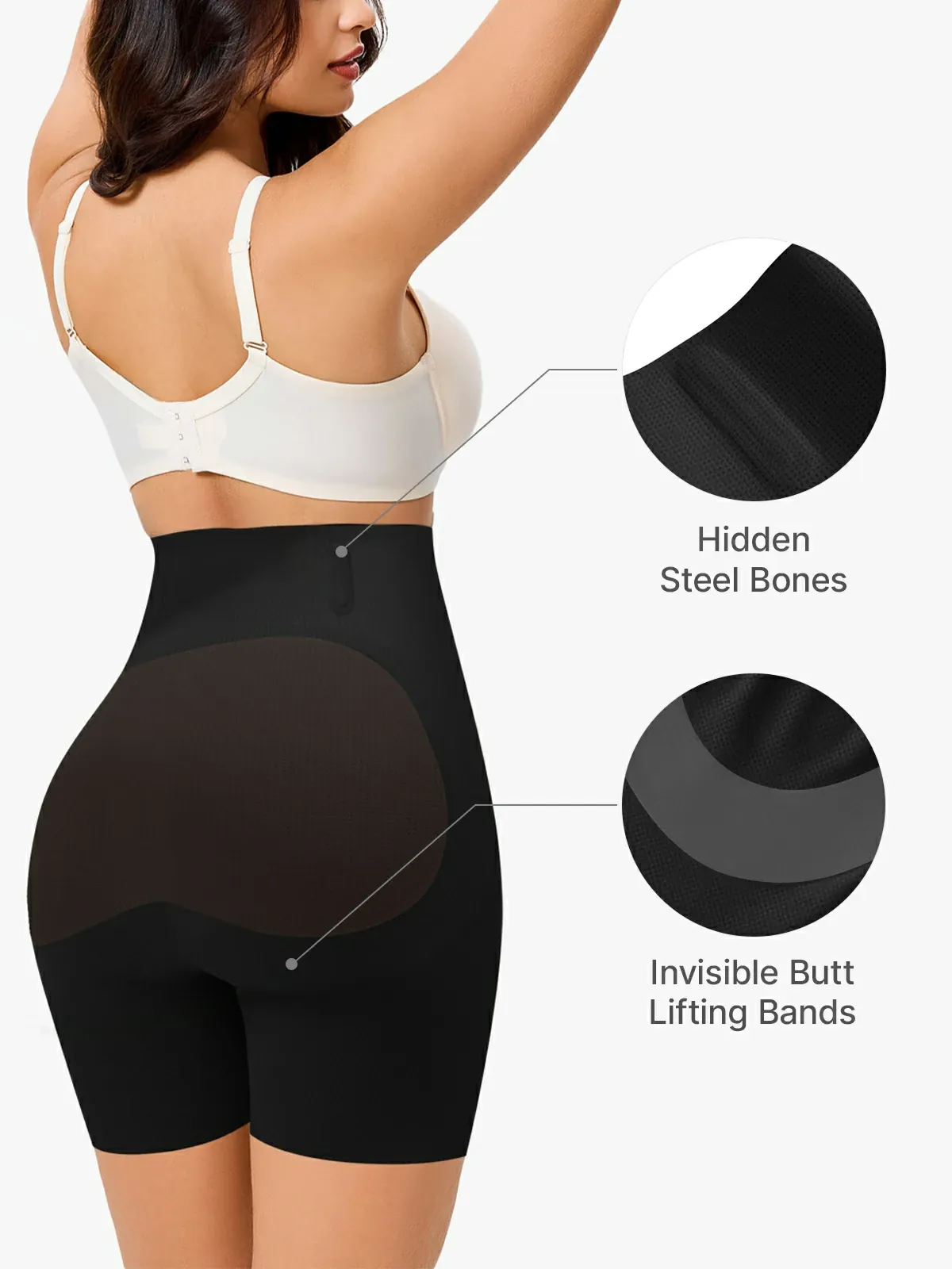 High Waist Belly Smoothing Invisible Shorts