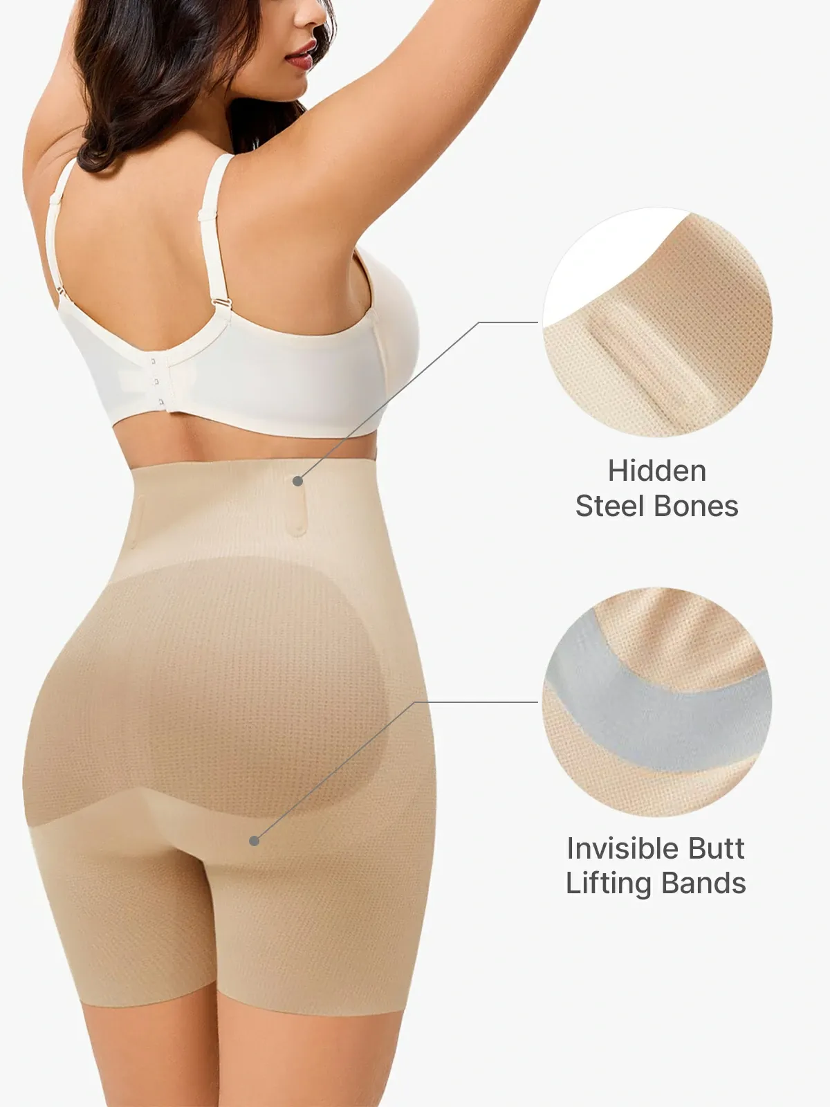 High Waist Belly Smoothing Invisible Shorts