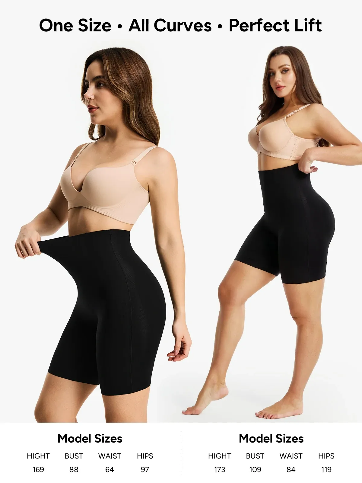 High Waist Belly Smoothing Invisible Shorts