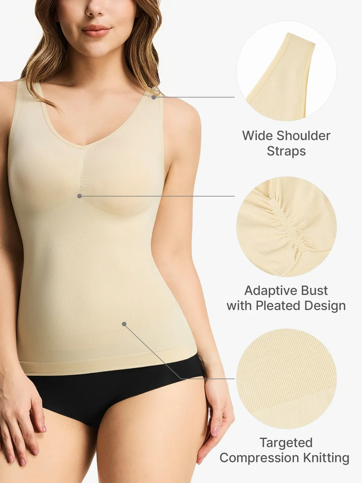 Seamless Breathable Smoothing Shaper Tank Top