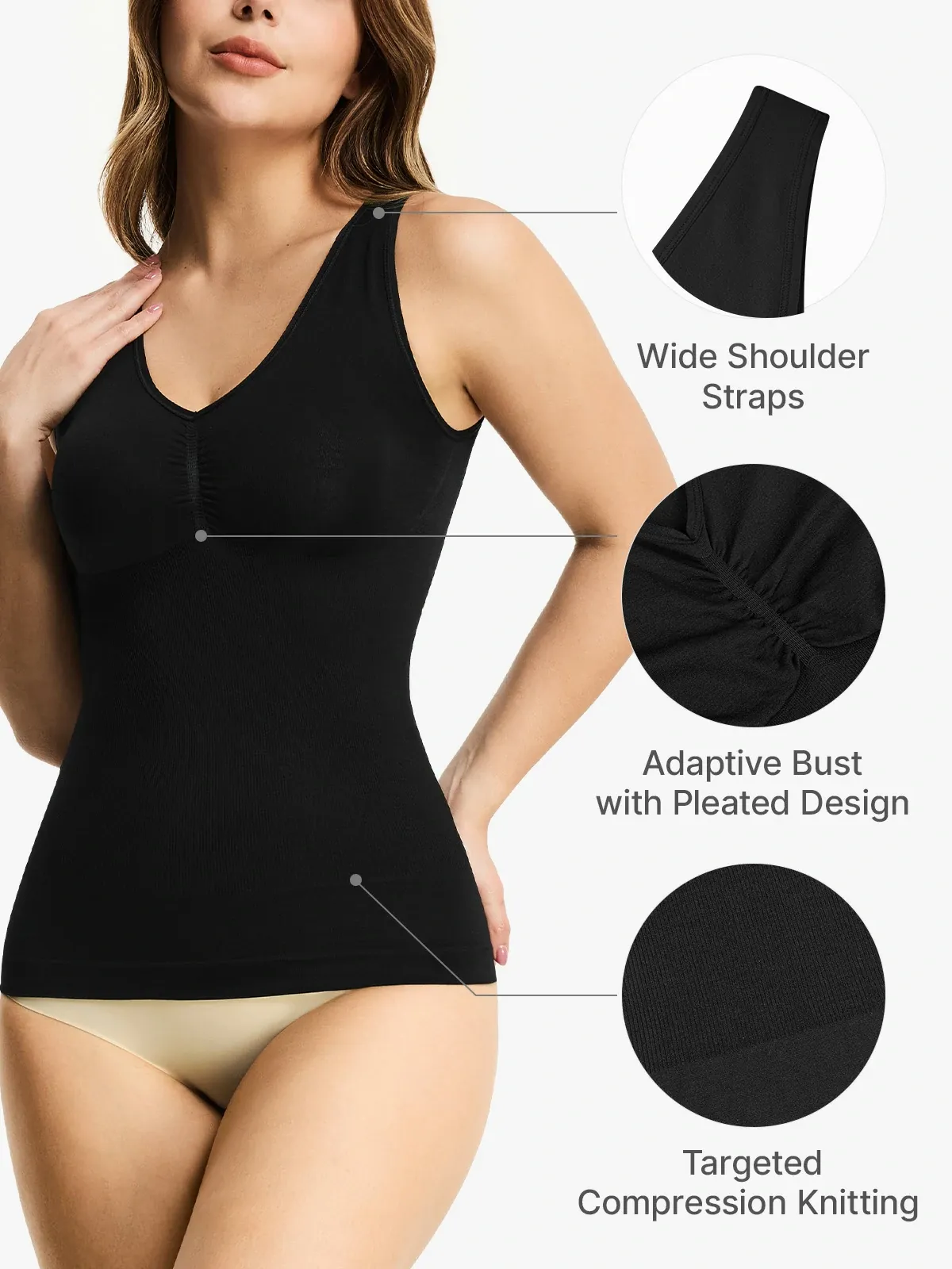 Seamless Breathable Smoothing Shaper Tank Top