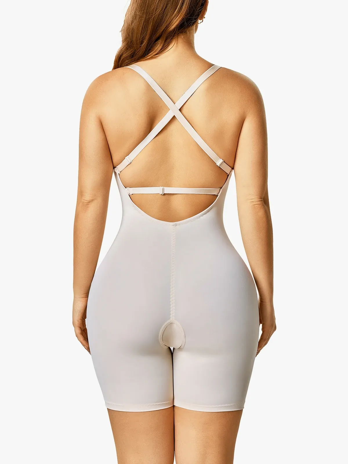 Body à mi-cuisse avec contrôle du ventre en forme de U