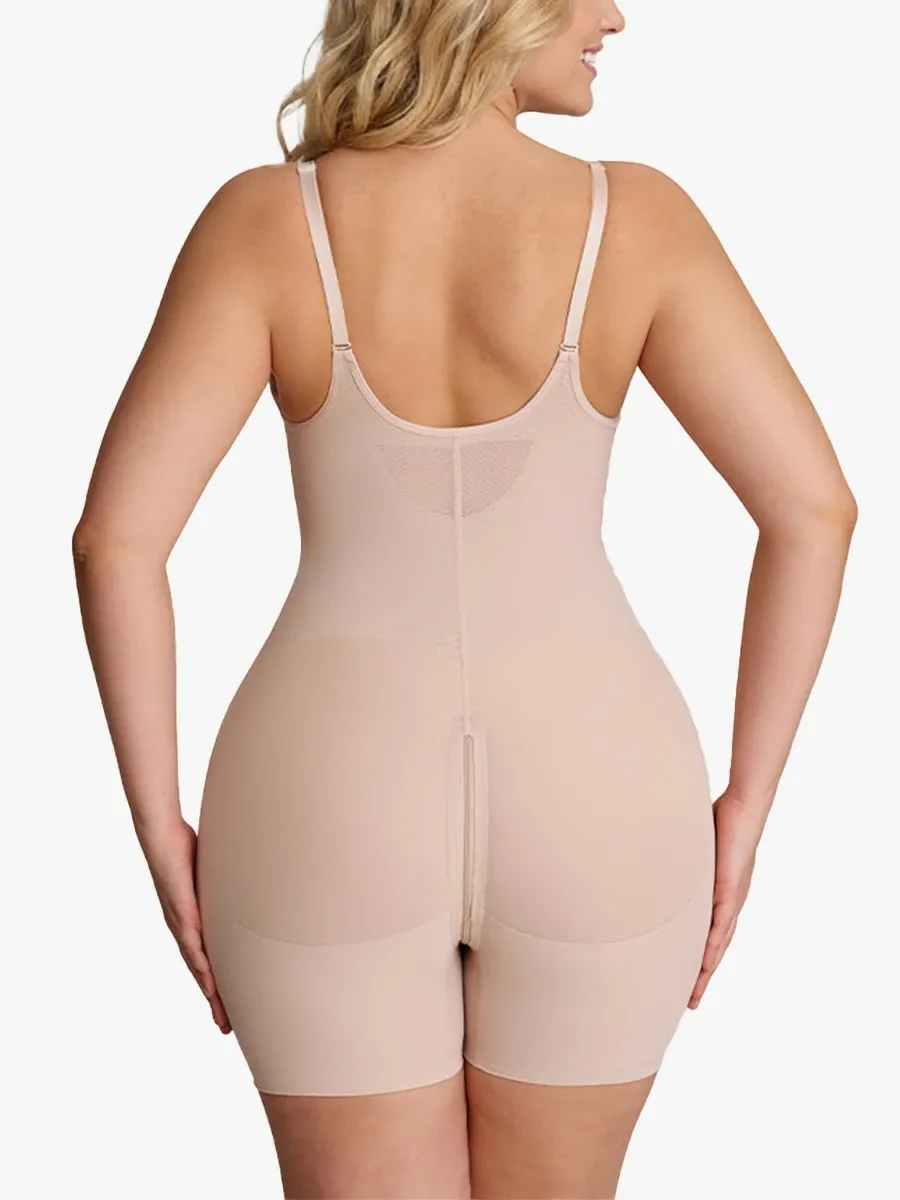 Seamless Plunge Underwire Cami Mid-Thigh Bodysuit