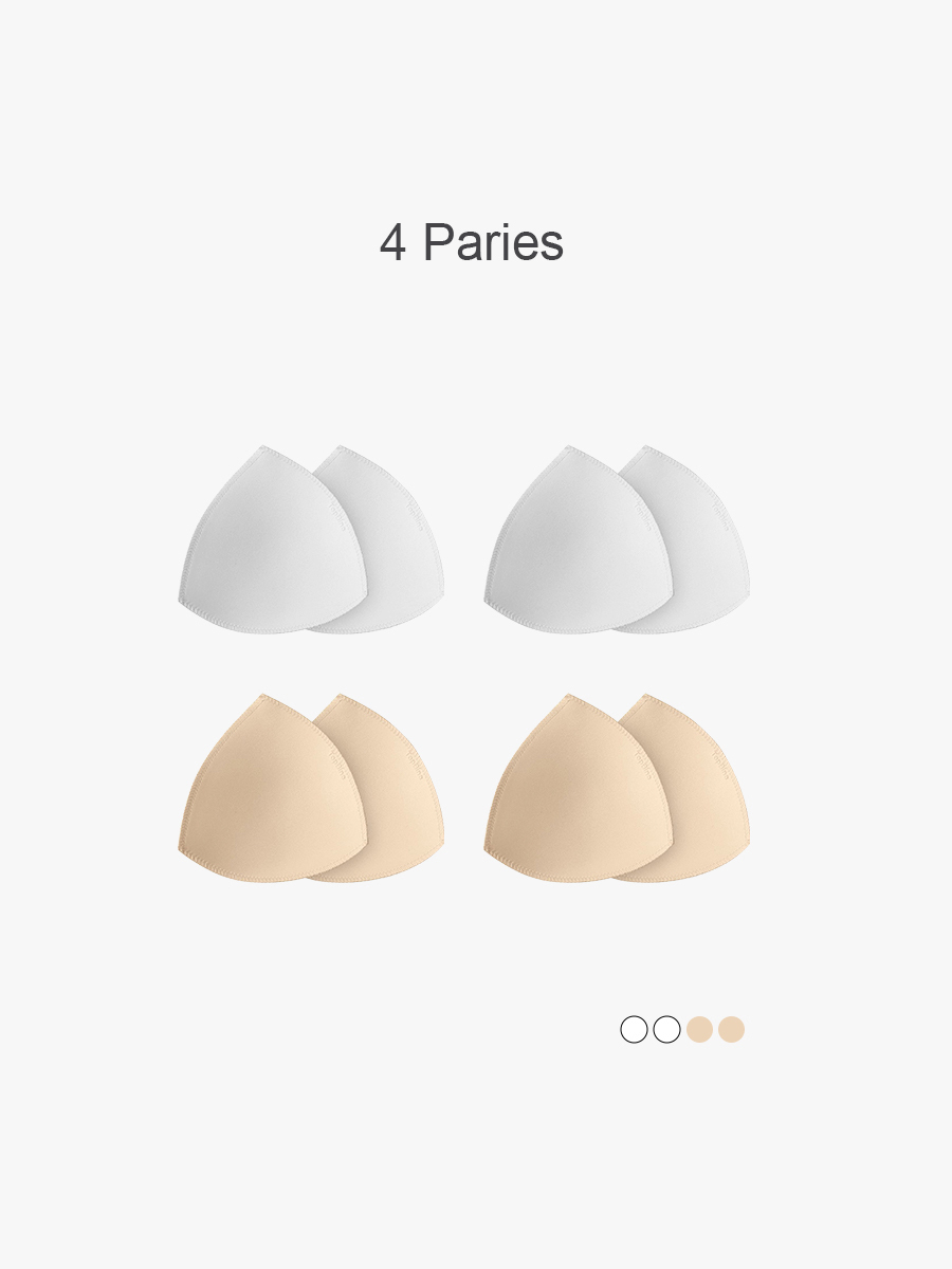 BRABIC 4-Piece Set Bra Pad Insert Removable Bra Cup PE002