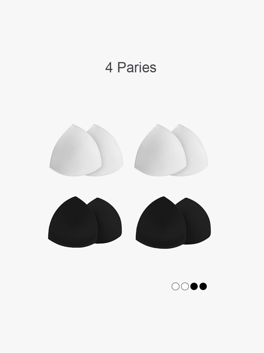 BRABIC 4-Piece Set Bra Pad Insert Removable Bra Cup PE002