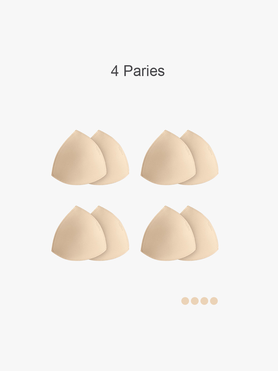 BRABIC 4-Piece Set Bra Pad Insert Removable Bra Cup PE002