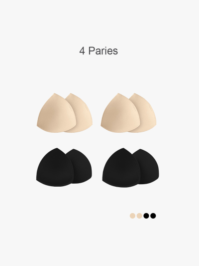 BRABIC 4-Piece Set Bra Pad Insert Removable Bra Cup PE002