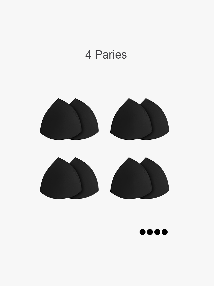 4 Pairs Breast Support Bra Pads Inserts Removable Soft Bra Cup Padding-Brabic