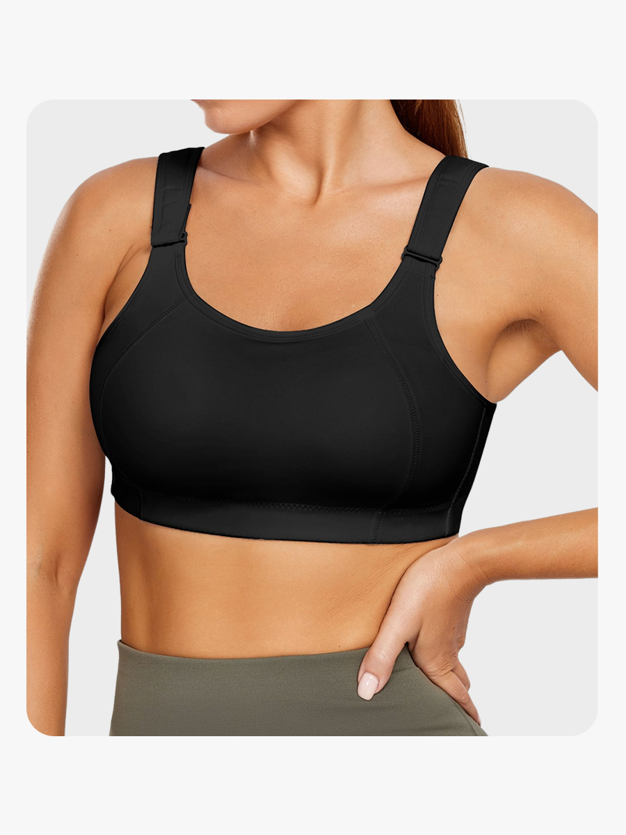 Front Adjustable High Impact Sports Bra-Brabic