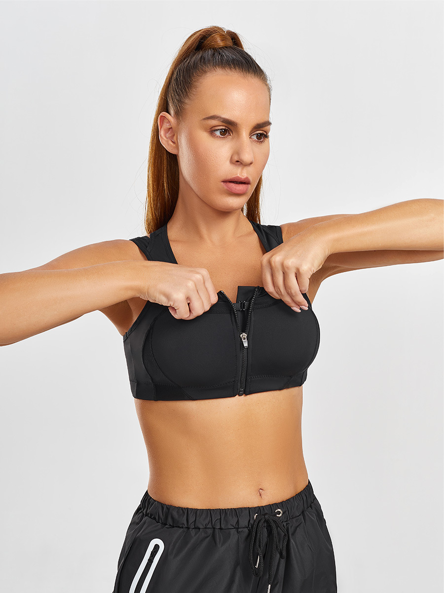 Front Closure High Impact Sports Bras-Brabic