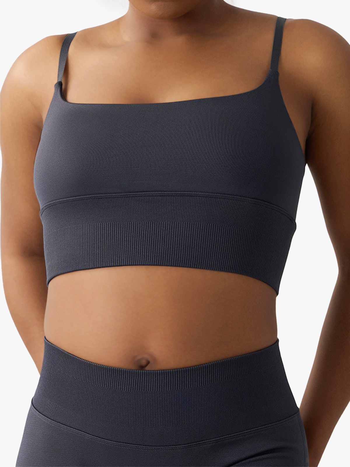 Comfort Adjustable Crop Cami Longline Sports Bras-Brabic