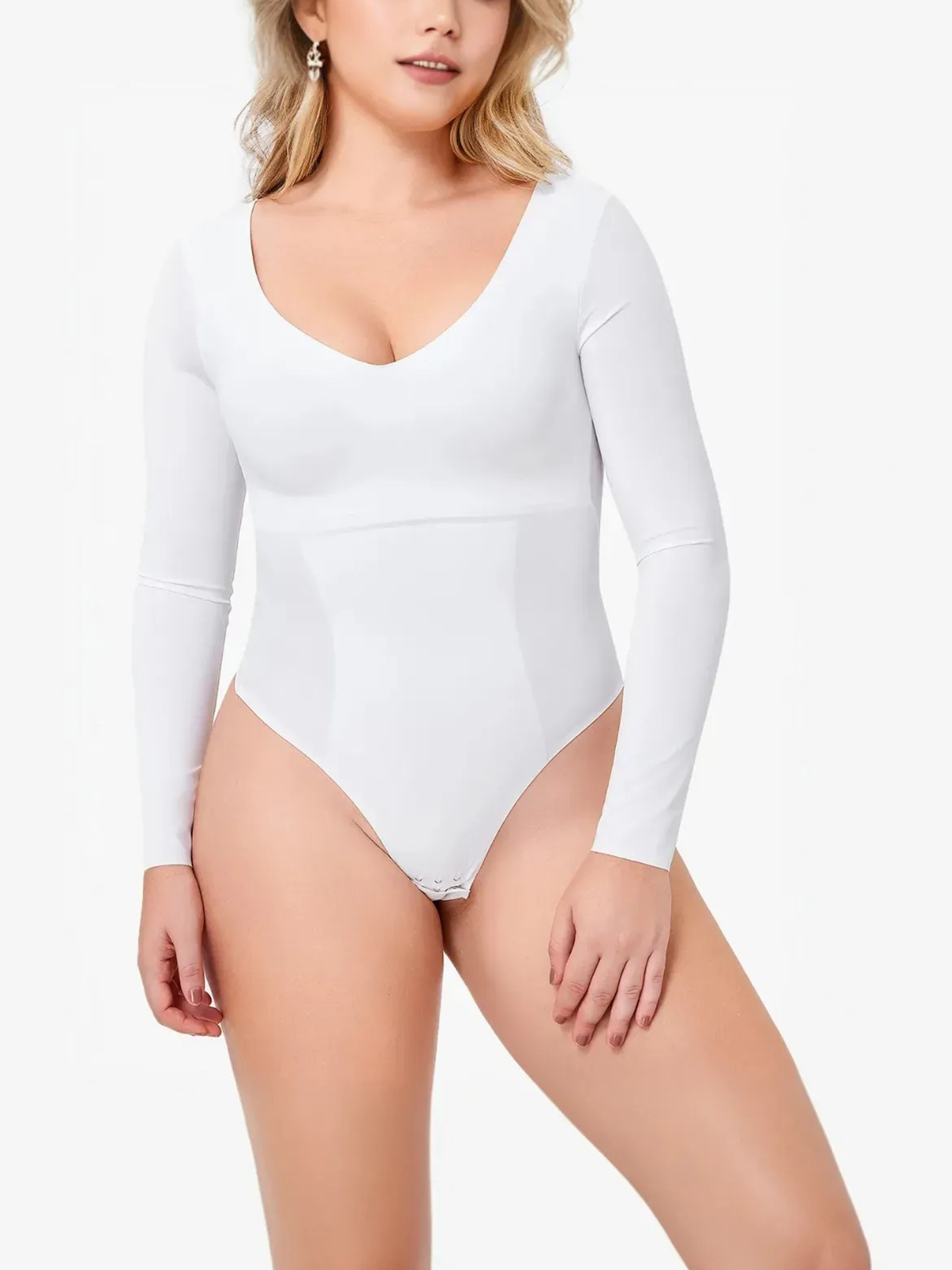 Seamless Versatile Soft Thong Bodysuit-Brabic