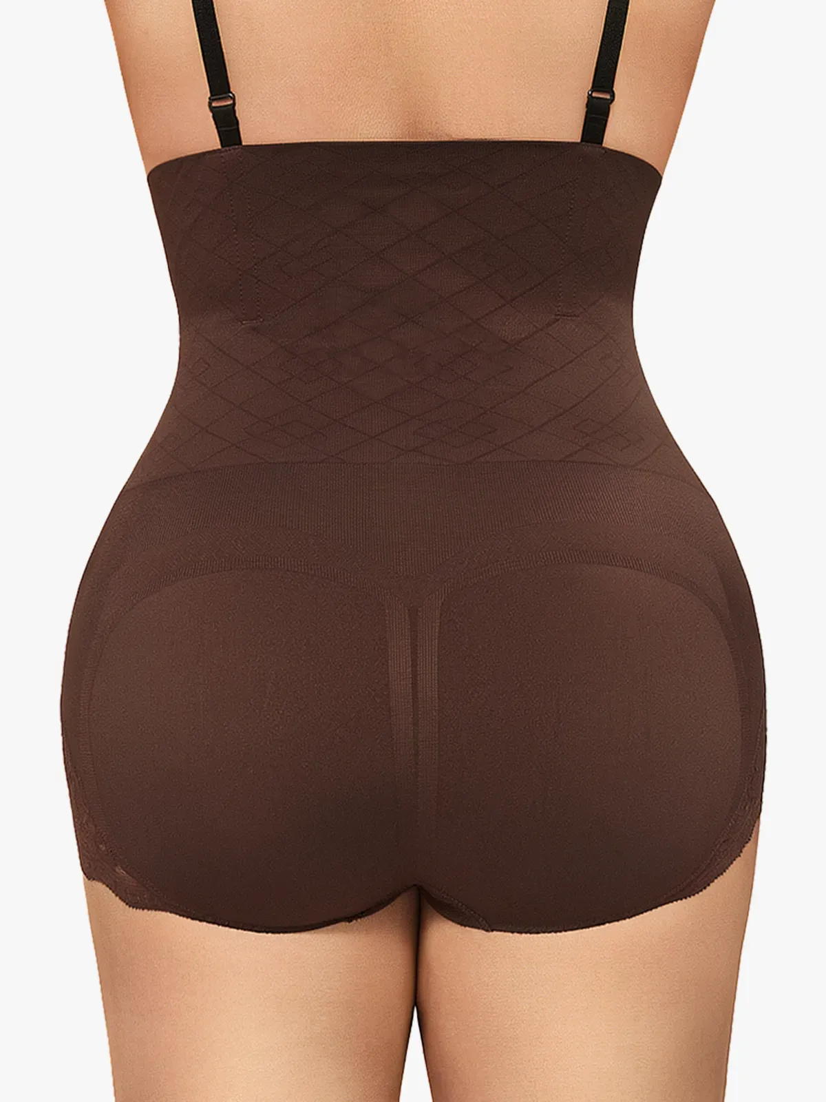 Seamless High Waist Tummy Control Lace Trimmed Control Panties