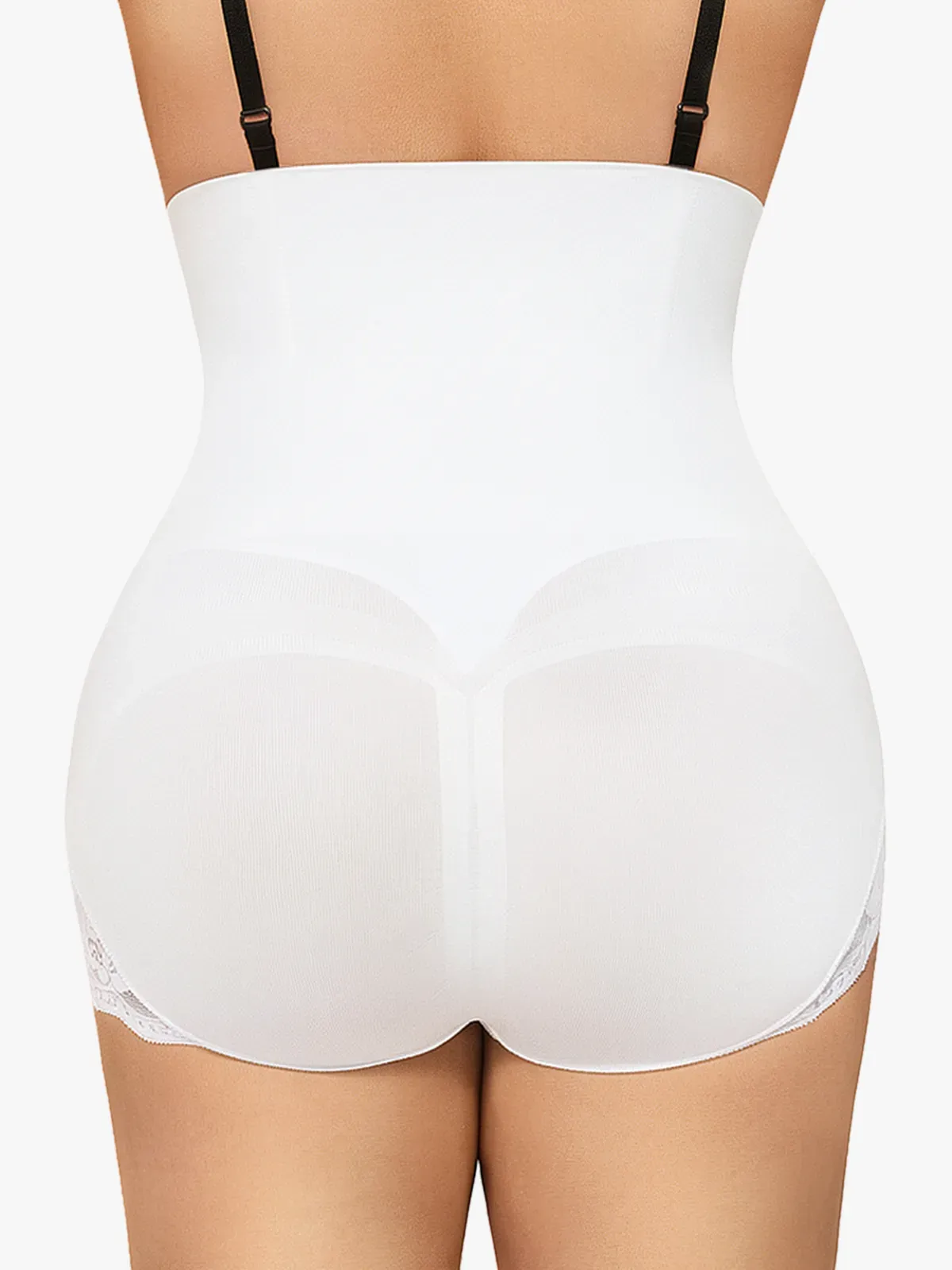 Seamless High Waist Tummy Control Lace Trimmed Control Panties
