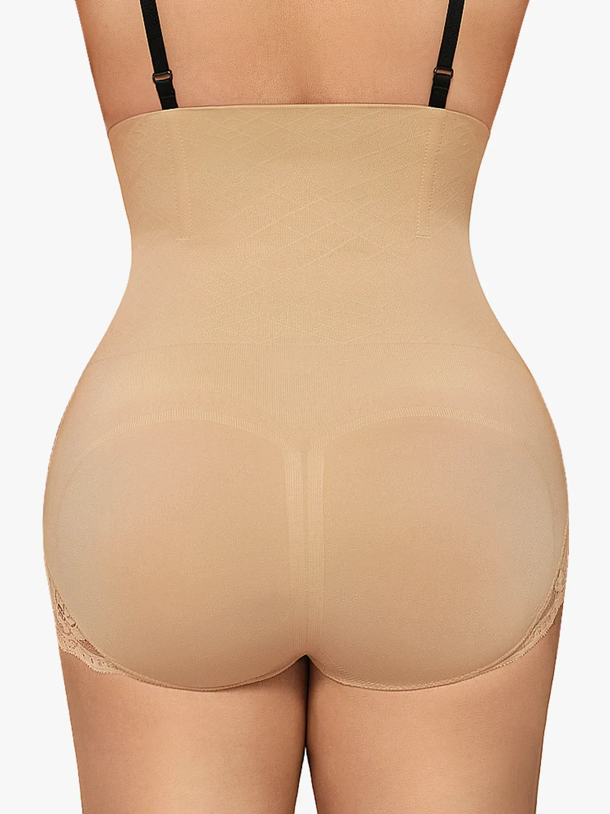 Seamless High Waist Tummy Control Lace Trimmed Control Panties