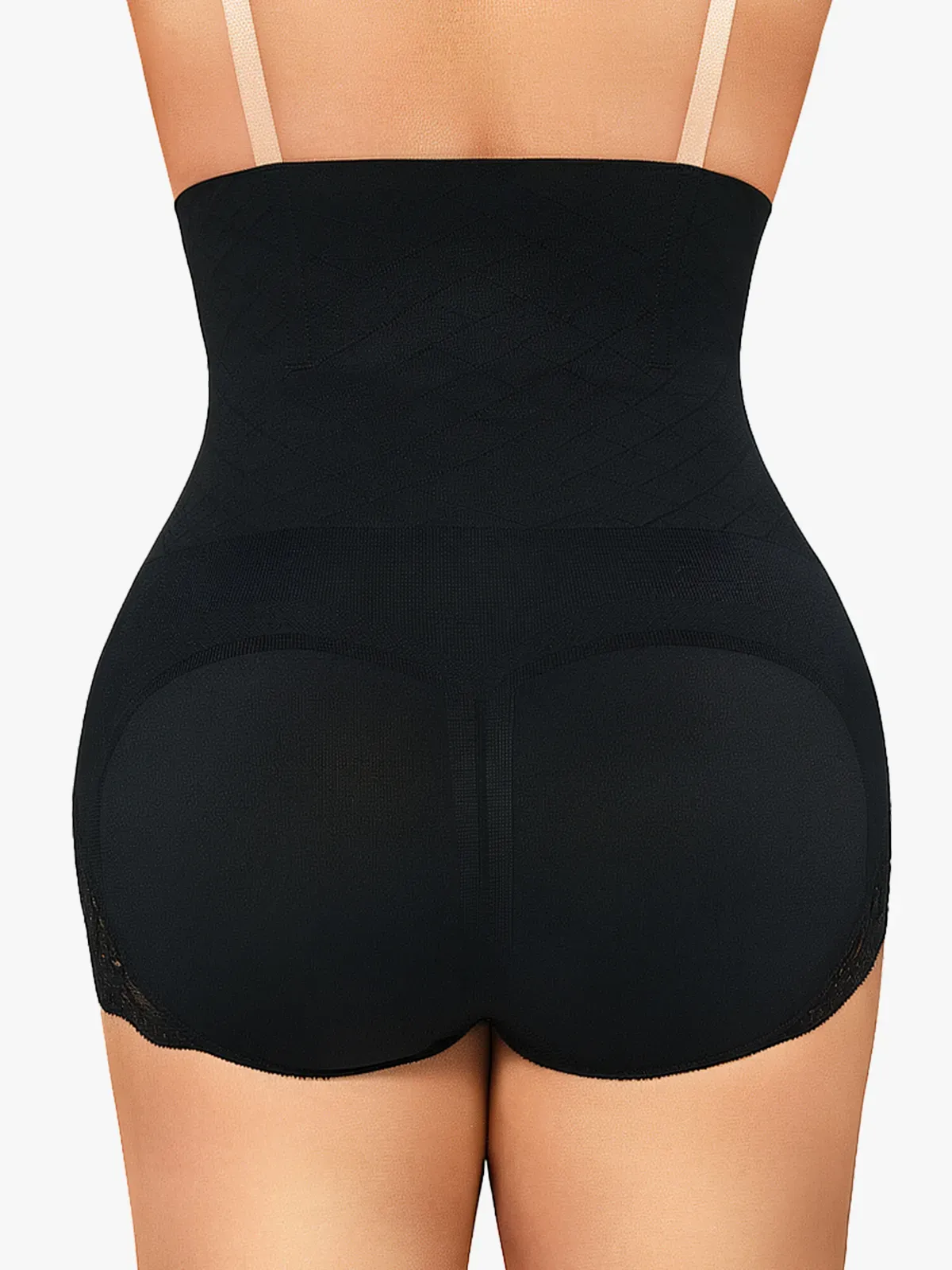 Seamless High Waist Tummy Control Lace Trimmed Control Panties