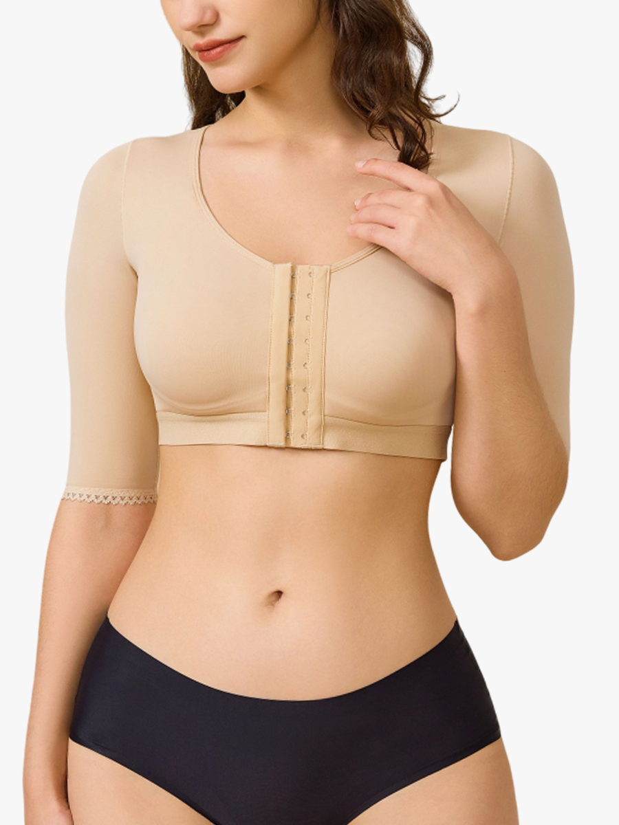 Front-Closure 3/4 Arm Compression Post-Sursery Shaper Top