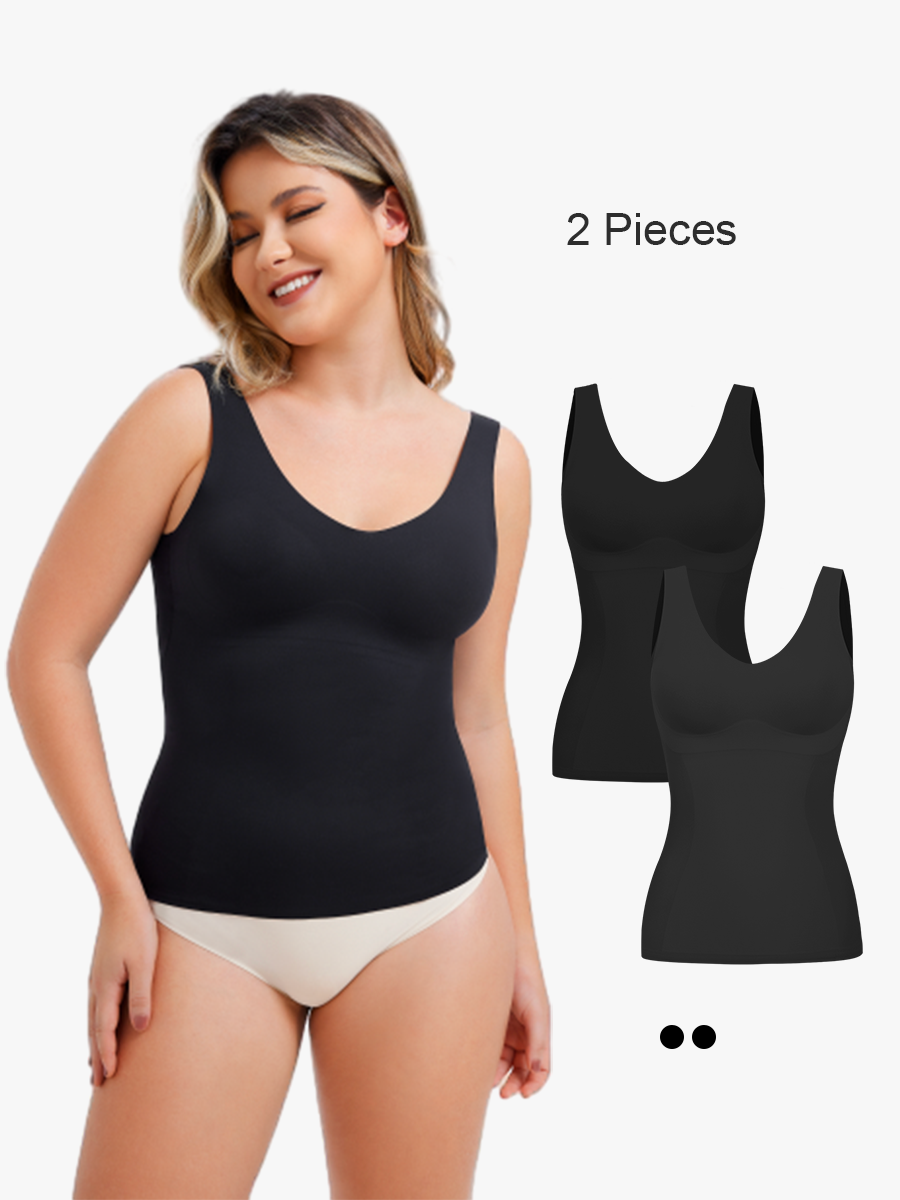 BRABIC 2 pIECE Lace Bodysuit for Women Tummy Control Shapewear V-Neck 