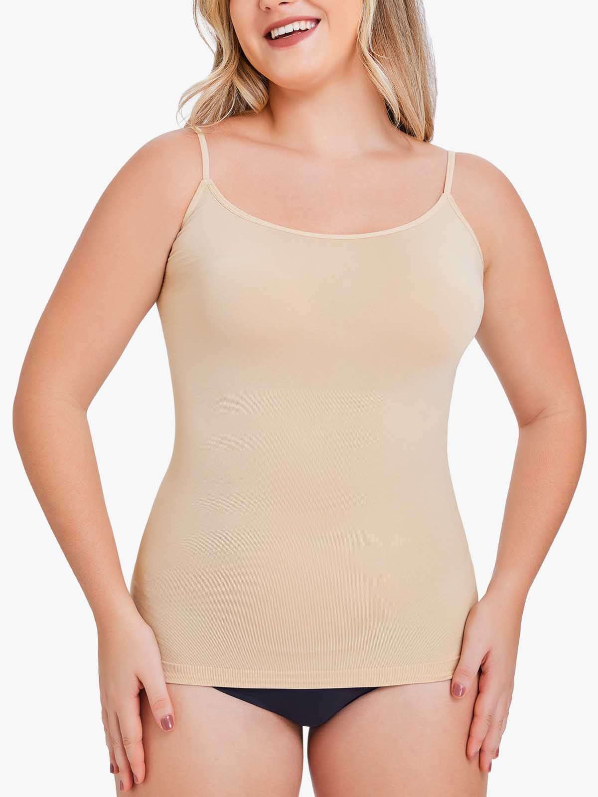 Everyday Scoop Neck Shaper Cami Top with Spaghetti Strap All Day Wear-Brabic