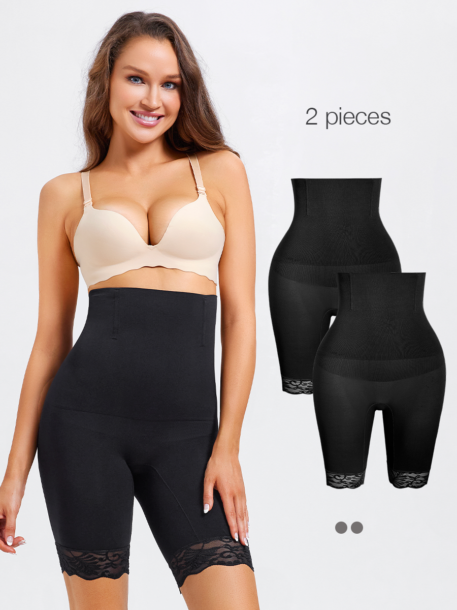 BRABIC 2-Piece Set Women Tummy Control Shapewear Body Shaper Shorts Butt Lifter Panties TS002