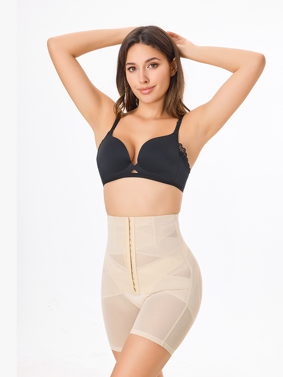 Shapewear for Women Tummy Control High Waisted Body Shaper Thigh Slimmer Shorts-Brabic