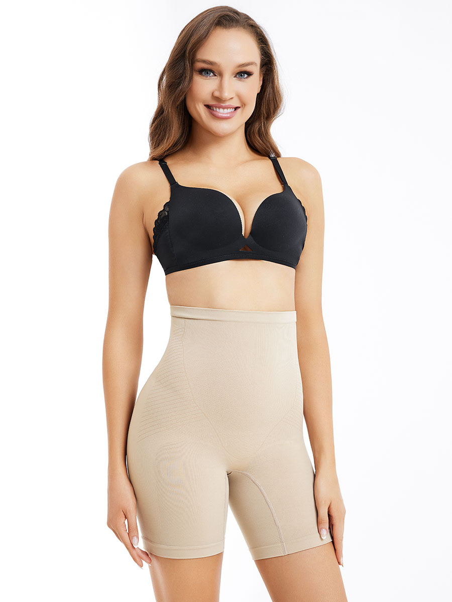 Seamless Elastic Tummy Control Body Shaper Shorts Butt Lifter Thigh Slimmer-Brabic