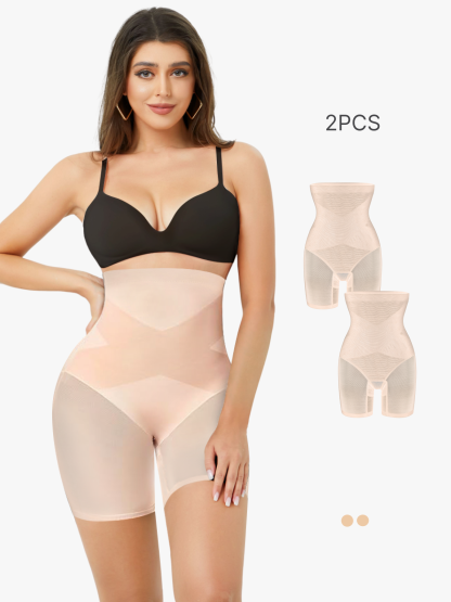 BRABIC 2-Piece Set Tummy Control Shapewear for Women High Waist Body Shaper Underwear TS012