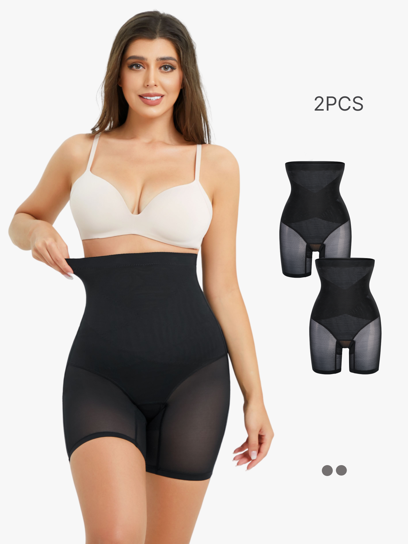 BRABIC 2-Piece Set Tummy Control Shapewear for Women High Waist Body S