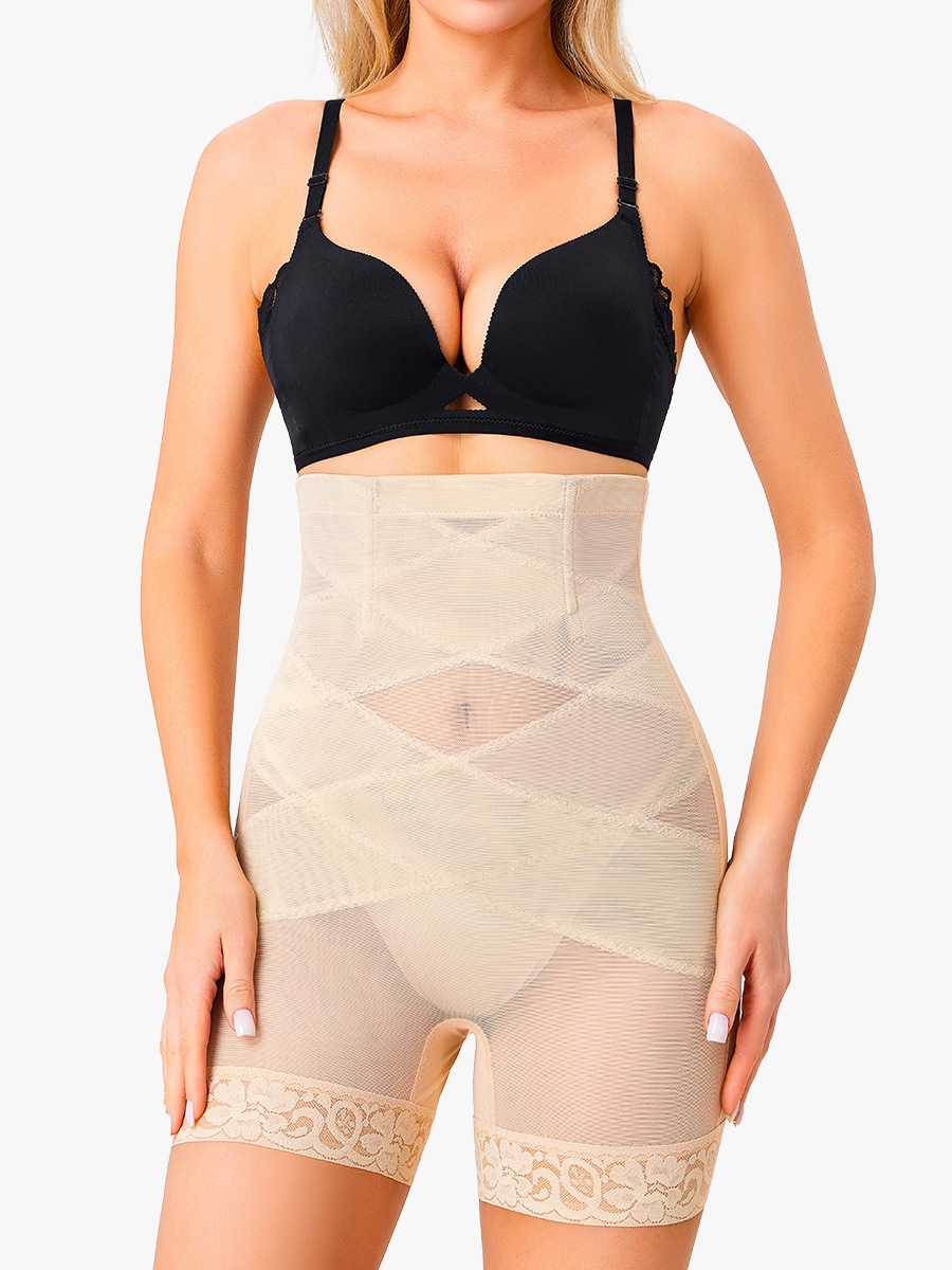 Mesh High-Waist Breathable Tummy Control  Butt Lifter Shorts Bundle