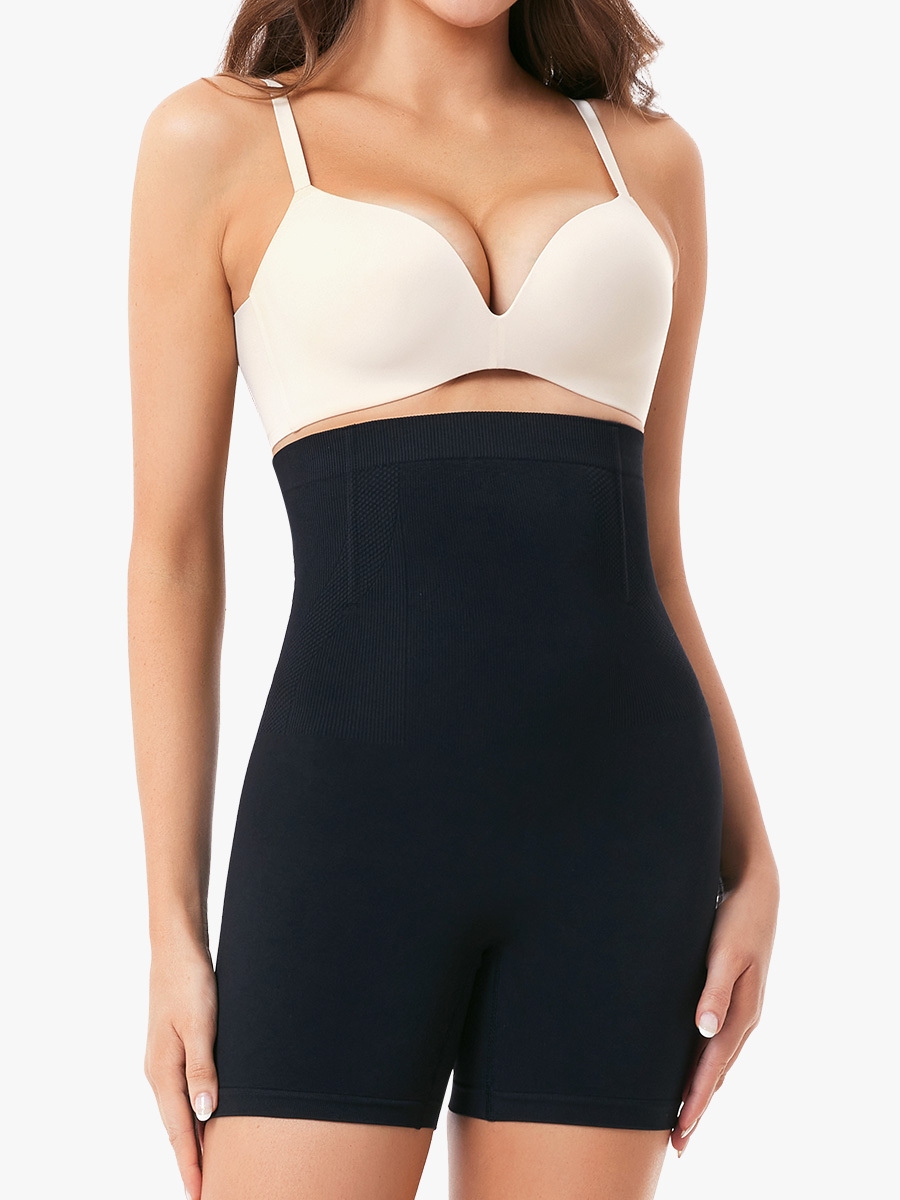 Super Soft Seamless Cotton High Waist Belly-Control Thigh Slimming Shorts-Brabic