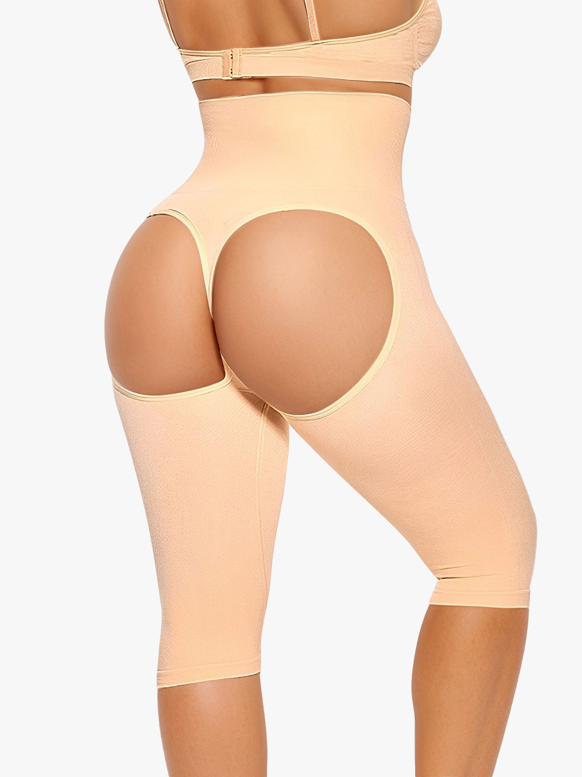 Seamless Cut-out Butt Lift High Waist  Fifth Pants Slimmers-Brabic